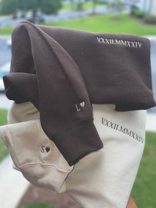 Anniversary Date Sweatshirts