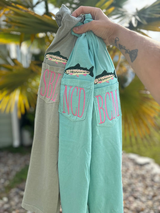 Monogram tee with toppers (multiple options to pick!)