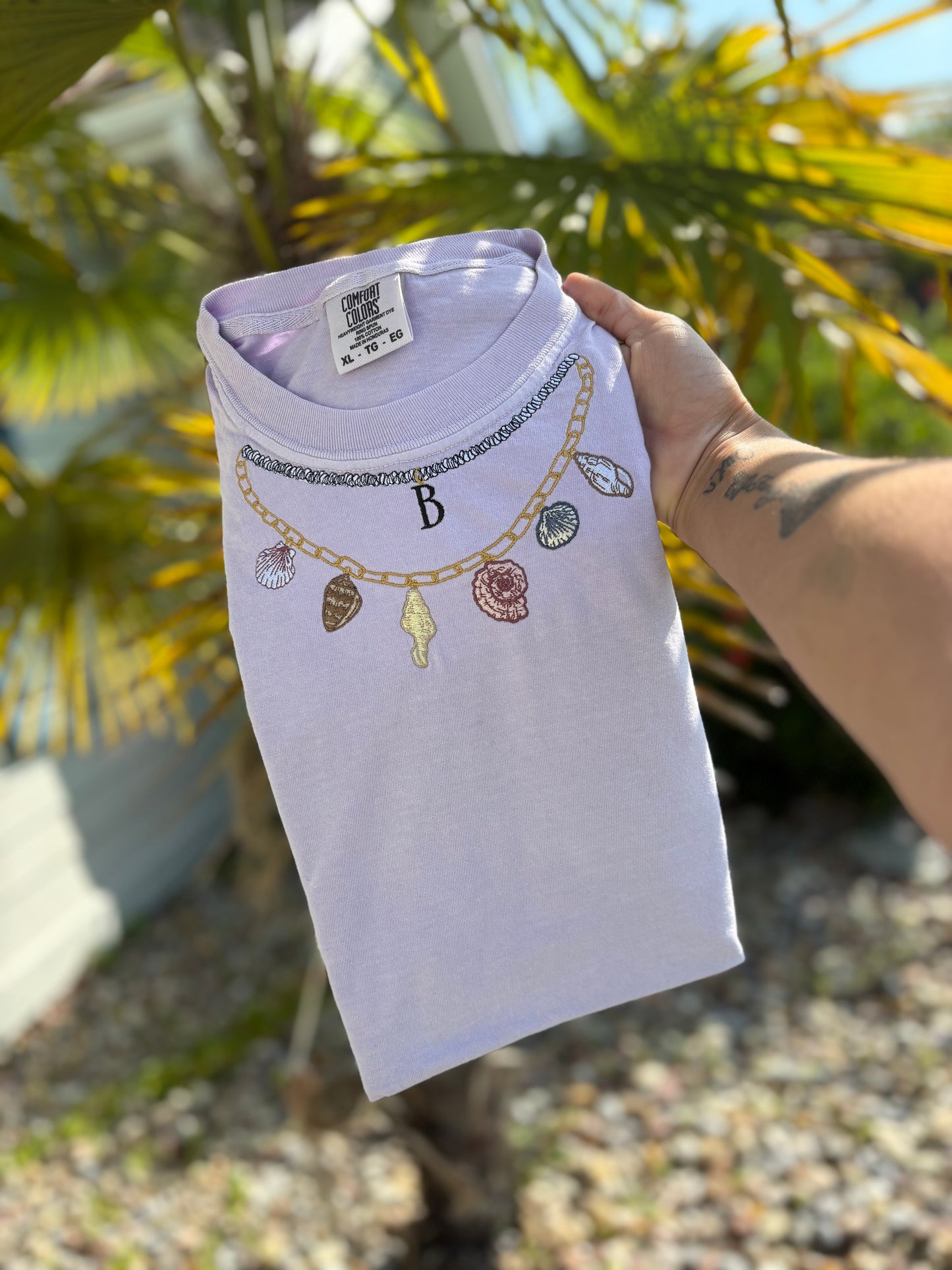 Seashell Initial Necklace