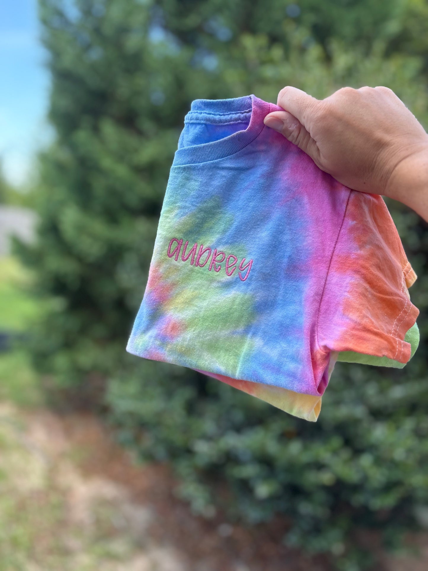 tie dye youth + adult tees
