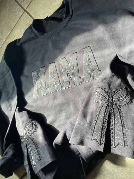 Mama Glitter Appliqué