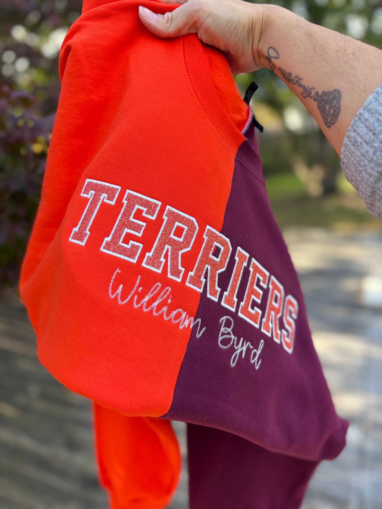 Split Two Toned Sweatshirts