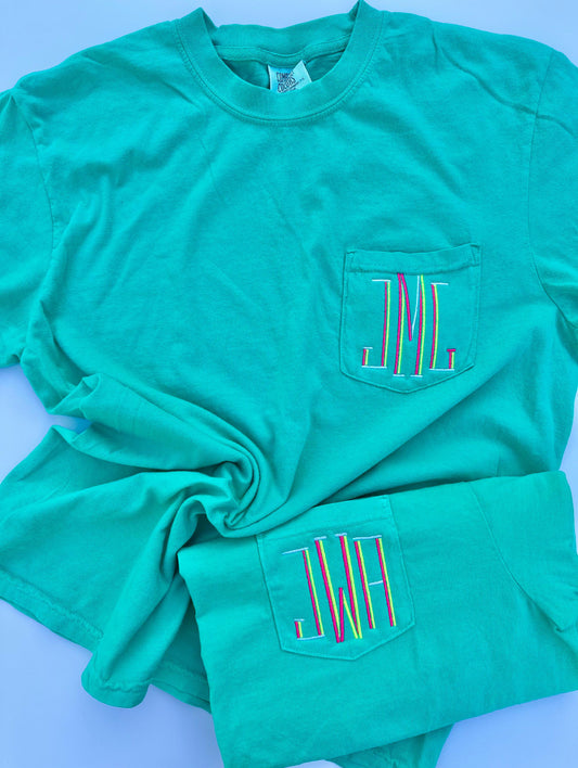 Neon Monogram Tee