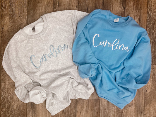 Cursive State Sweatshirts & Tees